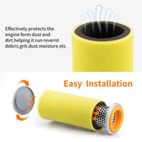 Air Filter Guide Cage Cap Oil Filter Kit for Yamaha Rhino 660 (2004-2007)