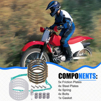 compare product Clutch Friction Steel Plates Spring & Gasket Kit for Honda XR200/XR200R/ATC200X