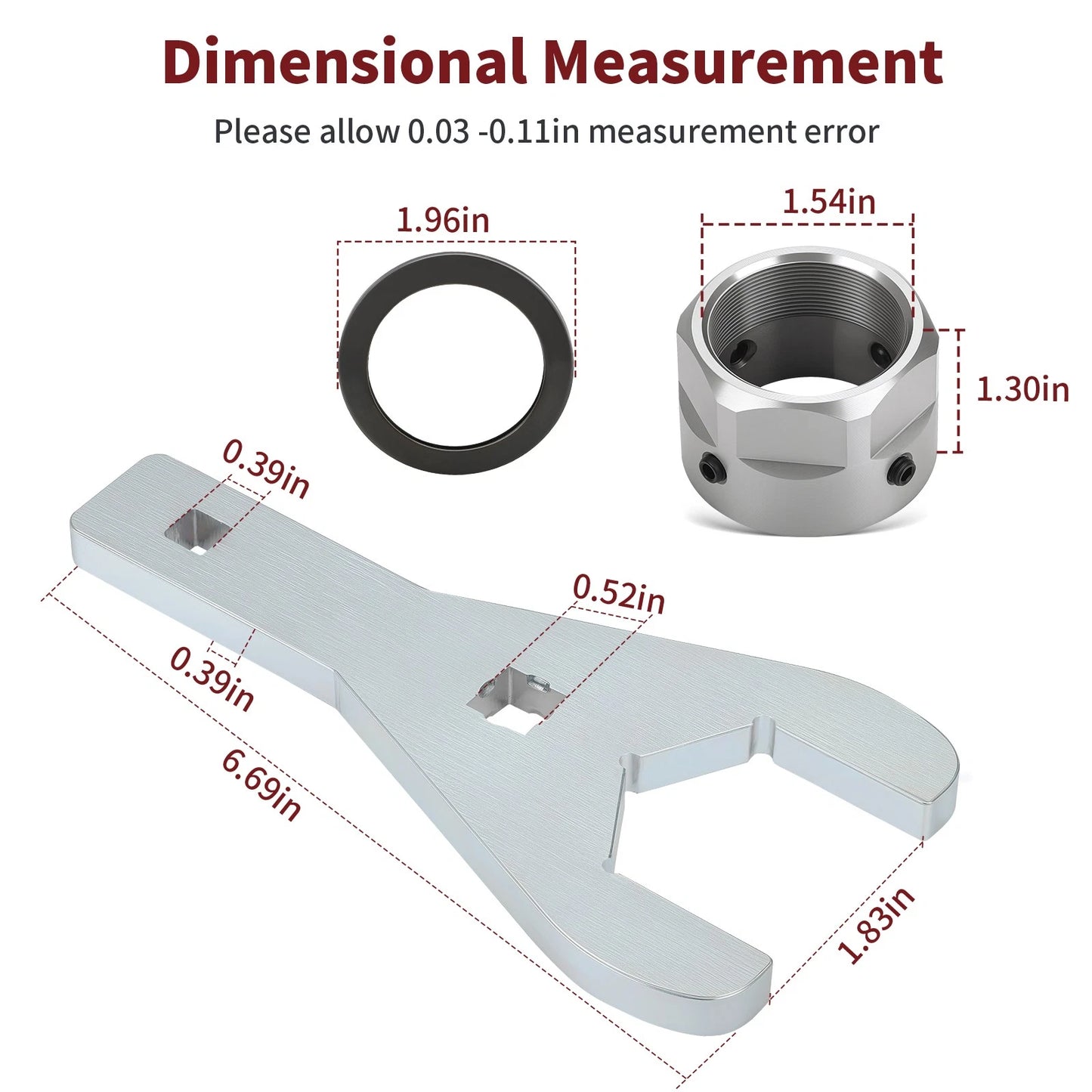 Rear Axle Lock Nut & Wrench Tool 46mm for Yamaha YFZ450R 2009-2024