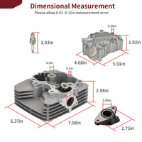 Engine Cylinder Head w/ Cover Gasket for Honda Recon 250 TRX250TM/TRX250TE 02-14