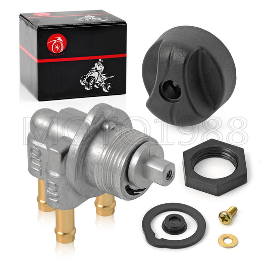 Fuel Valve Petcock 3-Way & Knob Nut for Sea-Doo Challenger 1996-2001 Jet Boat