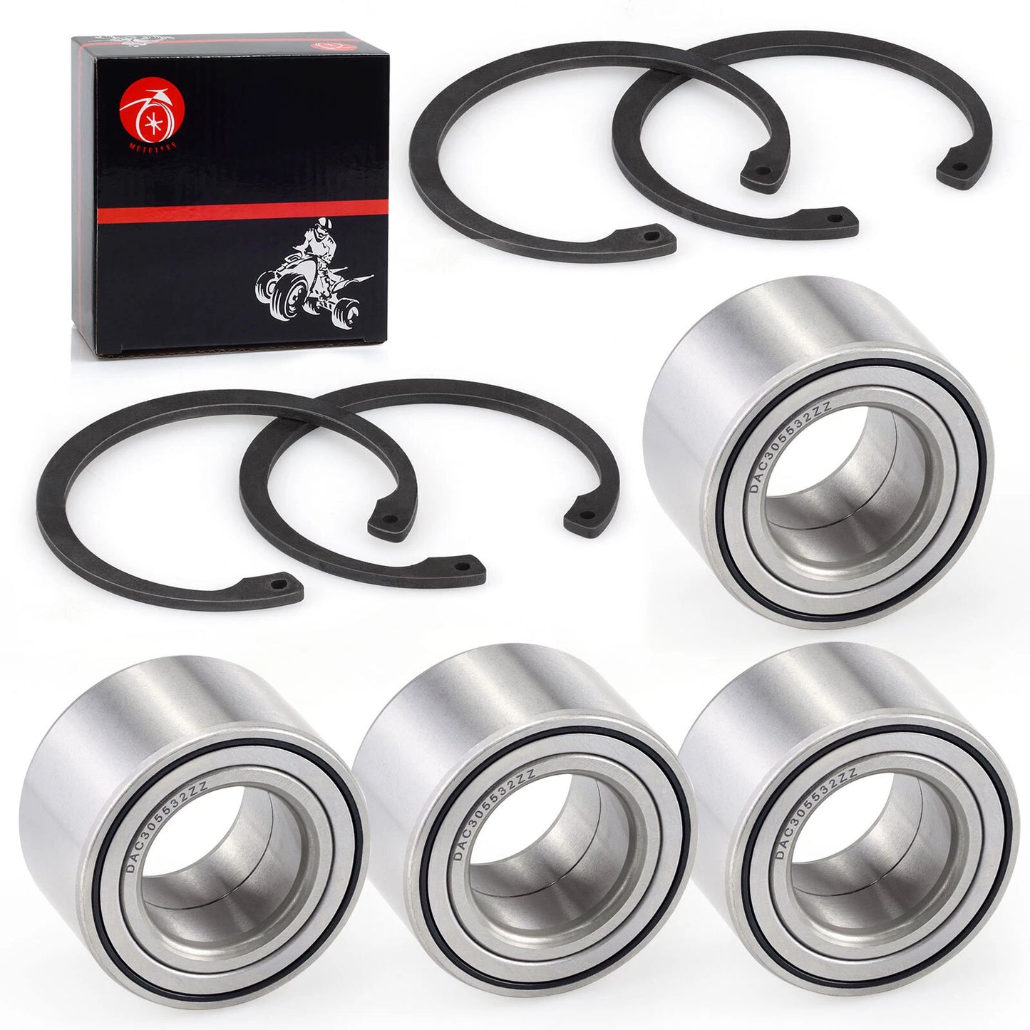 Front & Rear Wheel Bearings for Arctic Cat UTV Prowler/Wildcat 500-1000