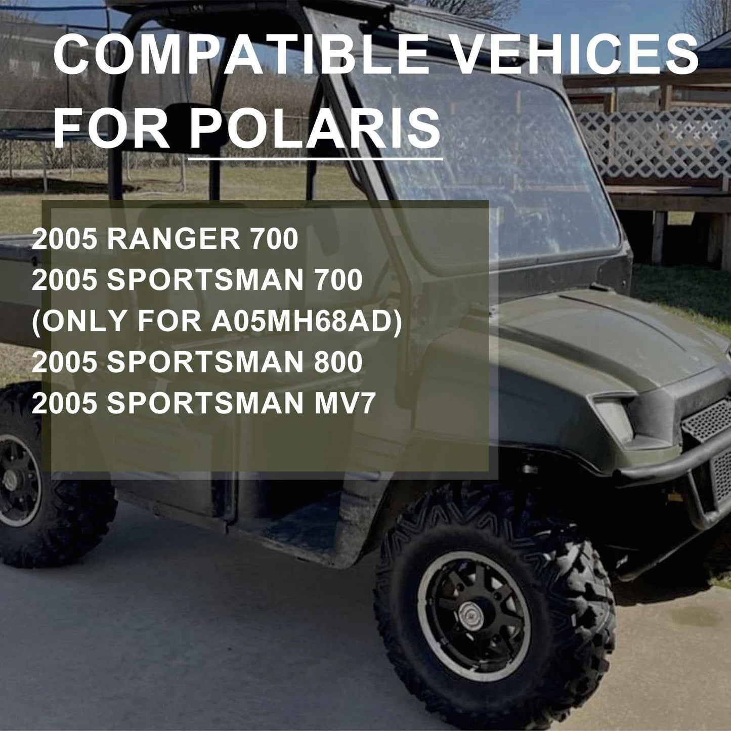 Air Breather Mach Cover Reed Valve Gasket Kit for Polaris Sportsman 700/800 (2005)