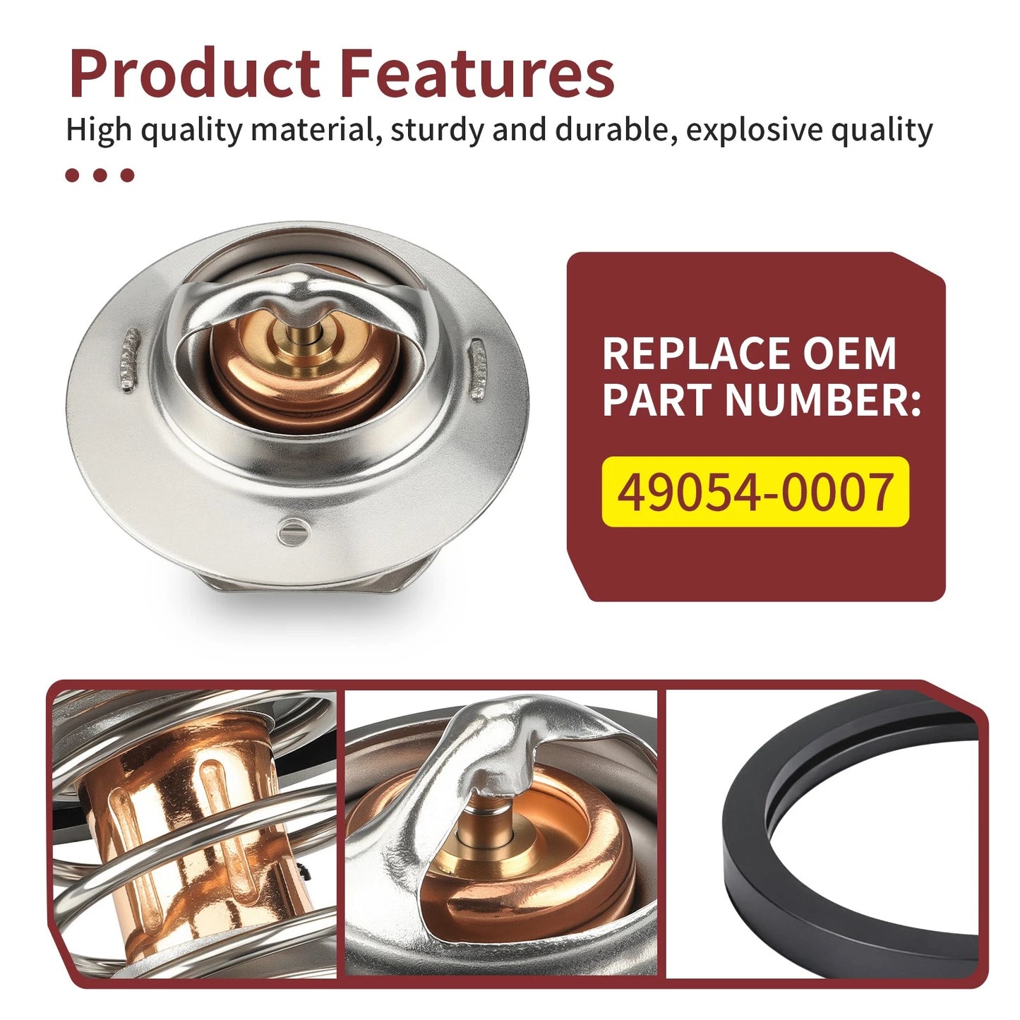 Thermostat w/ O-Ring for Kawasaki Mule PRO-FX/PROFX KAF820 2016-2023