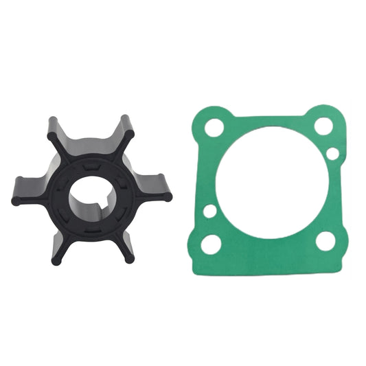 Water Pump Impeller & Gasket for Yamaha 2-Stroke 6/8HP Outboard