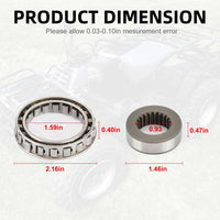 Clutch Hub One Way Bearing & Bushing Set for Kawasaki Lakota 300 KEF300