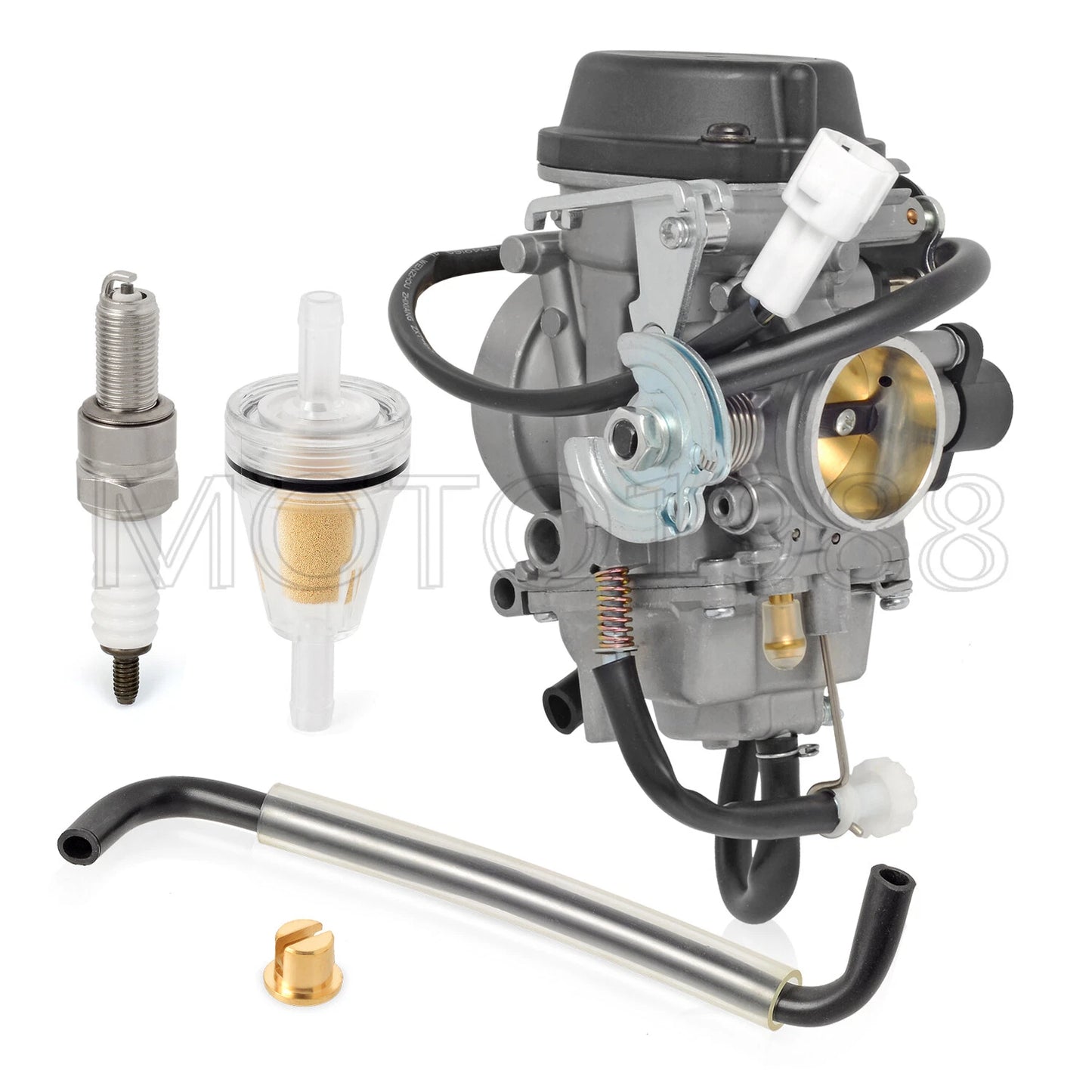 Carburetor with Fuel Filter & Spark Plug for Suzuki DR-Z400S (2001-2018)
