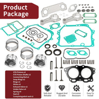 Piston Ring Exhaust Intake Valve Gaskets Connecting Rod for EZGO 295cc 1992-2002
