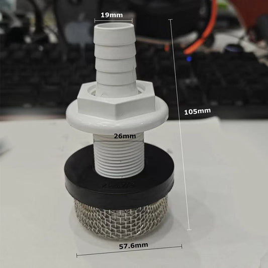 Thru Hull Connector for Marine Fish Tank Filter for Fishing Boats