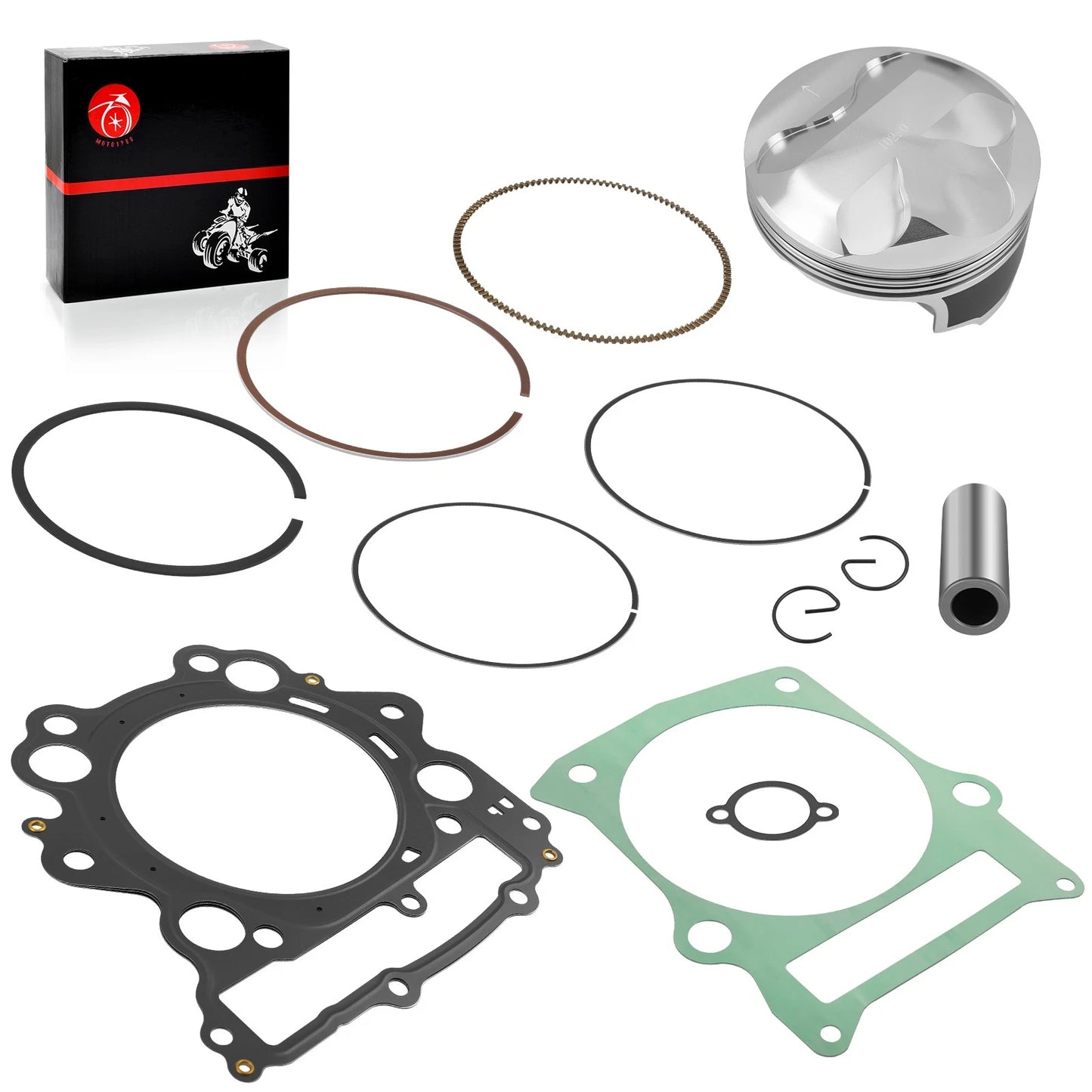 Oversized 102mm Piston & Gasket for Yamaha Rhino 660 YXR660 (2004-2007)