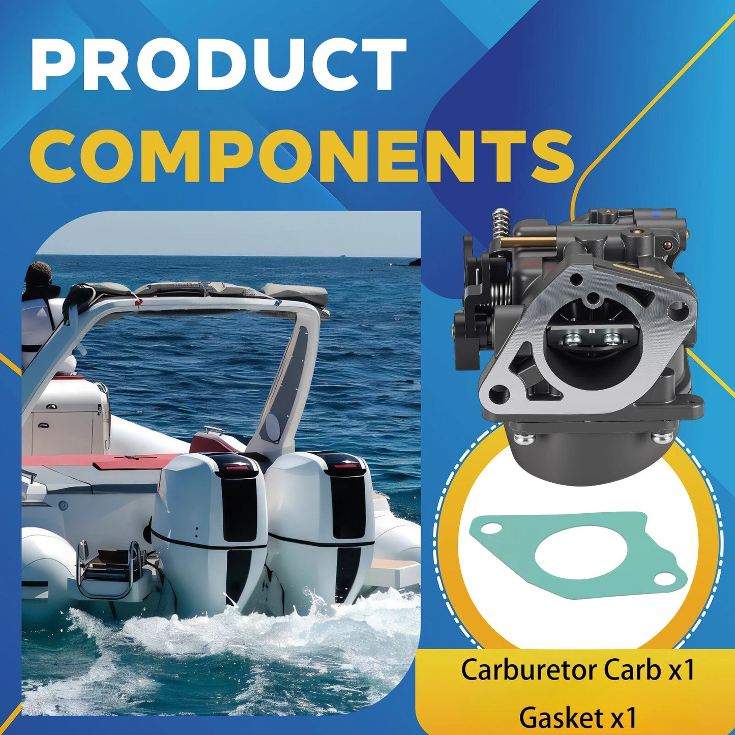 Carburetor for Honda BF15/BF15A Outboard Boat (15HP)