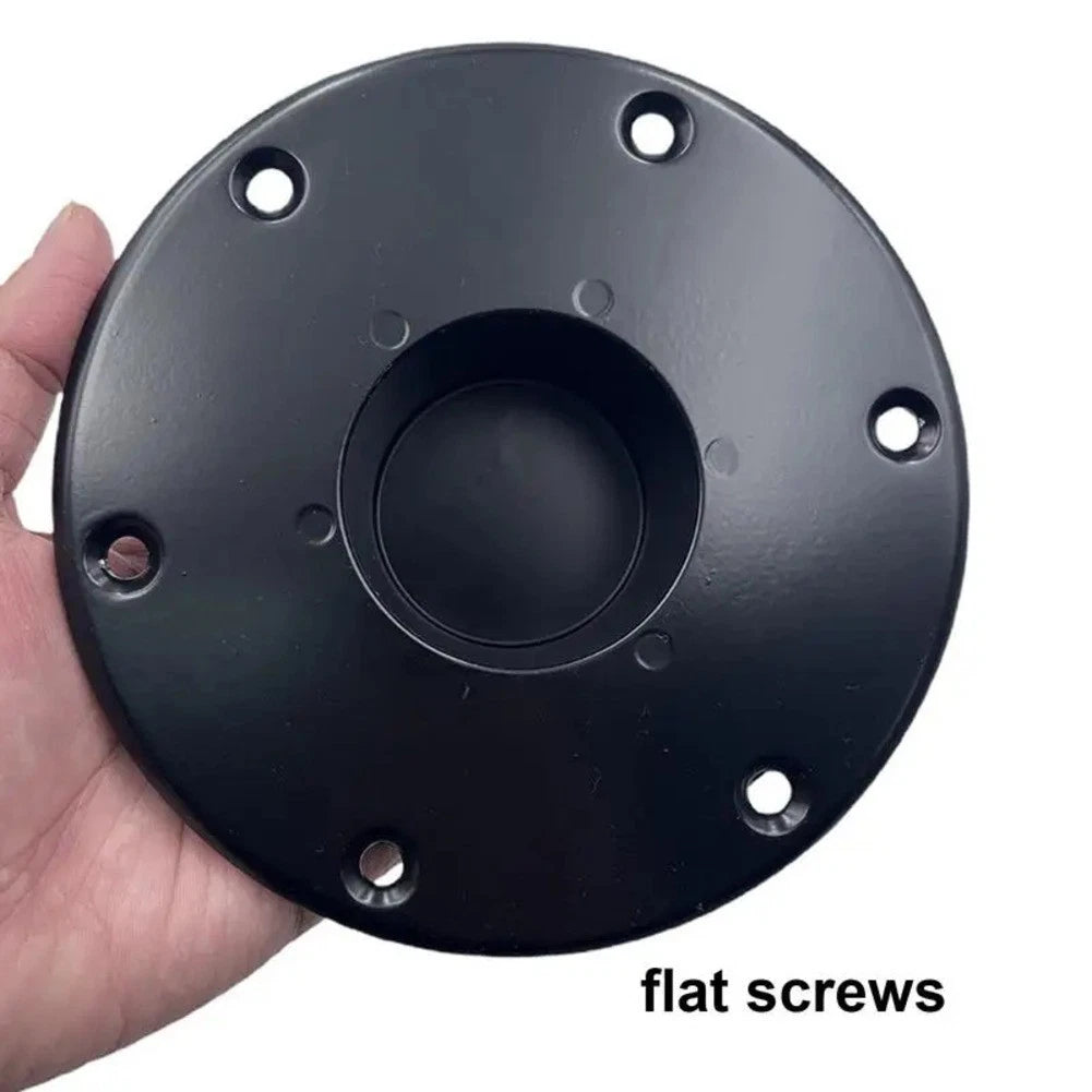 Heavy Duty Black Aluminum Table Leg Base for RV/Boat Trailer Mount