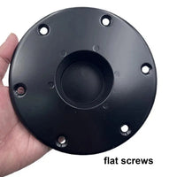 Heavy Duty Black Aluminum Table Leg Base for RV/Boat Trailer Mount