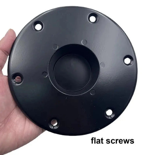 Heavy Duty Black Aluminum Table Leg Base for RV/Boat Trailer Mount