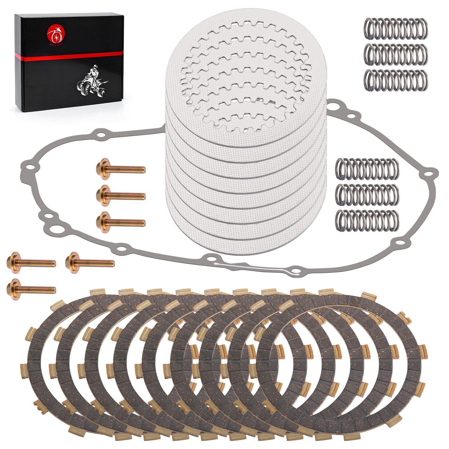Clutch Friction Steel Plates Kit Gasket for Yamaha FZ09/FJ09 2014-2017