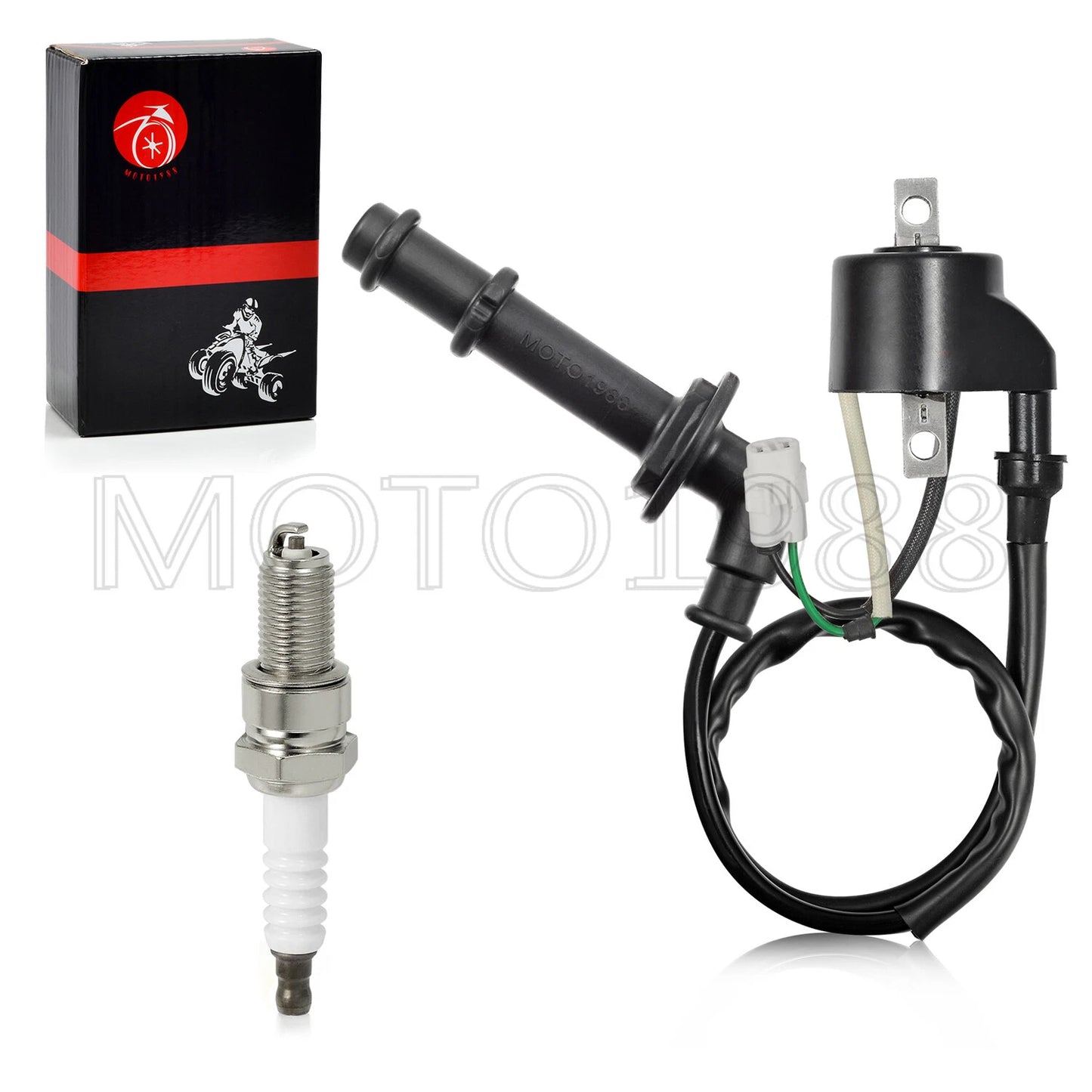 Ignition Coil & Spark Plug for Suzuki Quadracer 450 LTR450 RMZ450 2005-2012