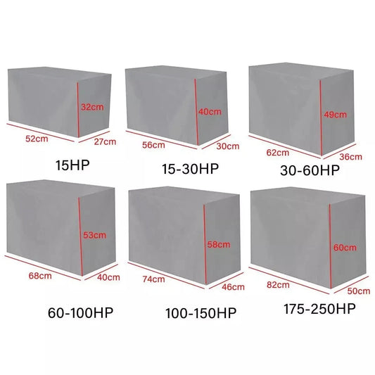 30-60HP Outboard Motor Engine Cover Silver for Universal Models