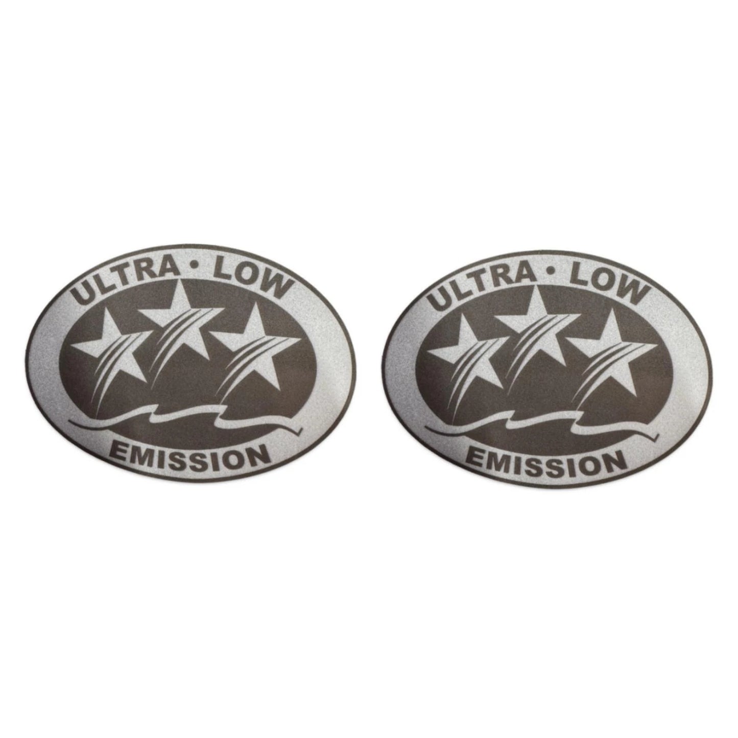 Ultra Low Emission Outboard Graphic Sticker for California DOT - Light Gray X2