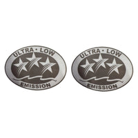 Ultra Low Emission Outboard Graphic Sticker for California DOT - Light Gray X2
