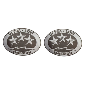 compare product Ultra Low Emission Outboard Graphic Sticker for California DOT - Light Gray X2