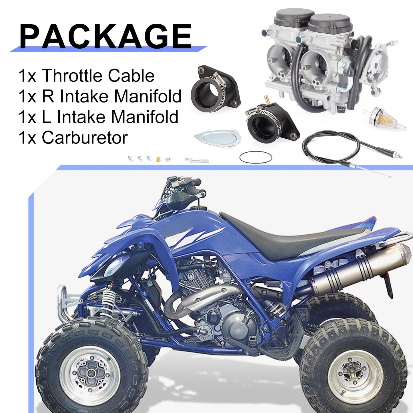 Carburetor Kit for Yamaha Raptor 660R YFM660R (2001-2005)