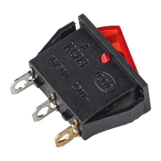 Power Switch Rocker Switch 3 Pins AC 125V 20A for Boat/Cart