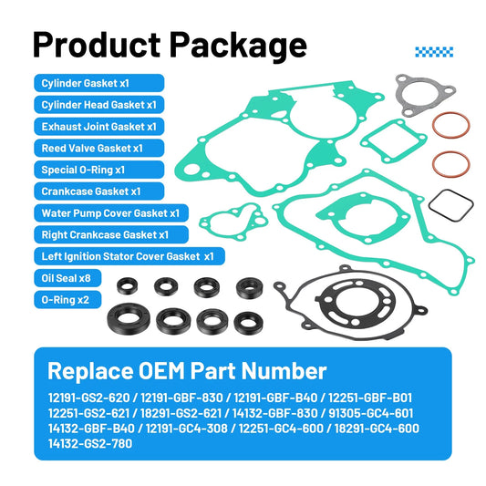 Complete Engine Gasket Seal Set for Honda CR85RB 2003-2007