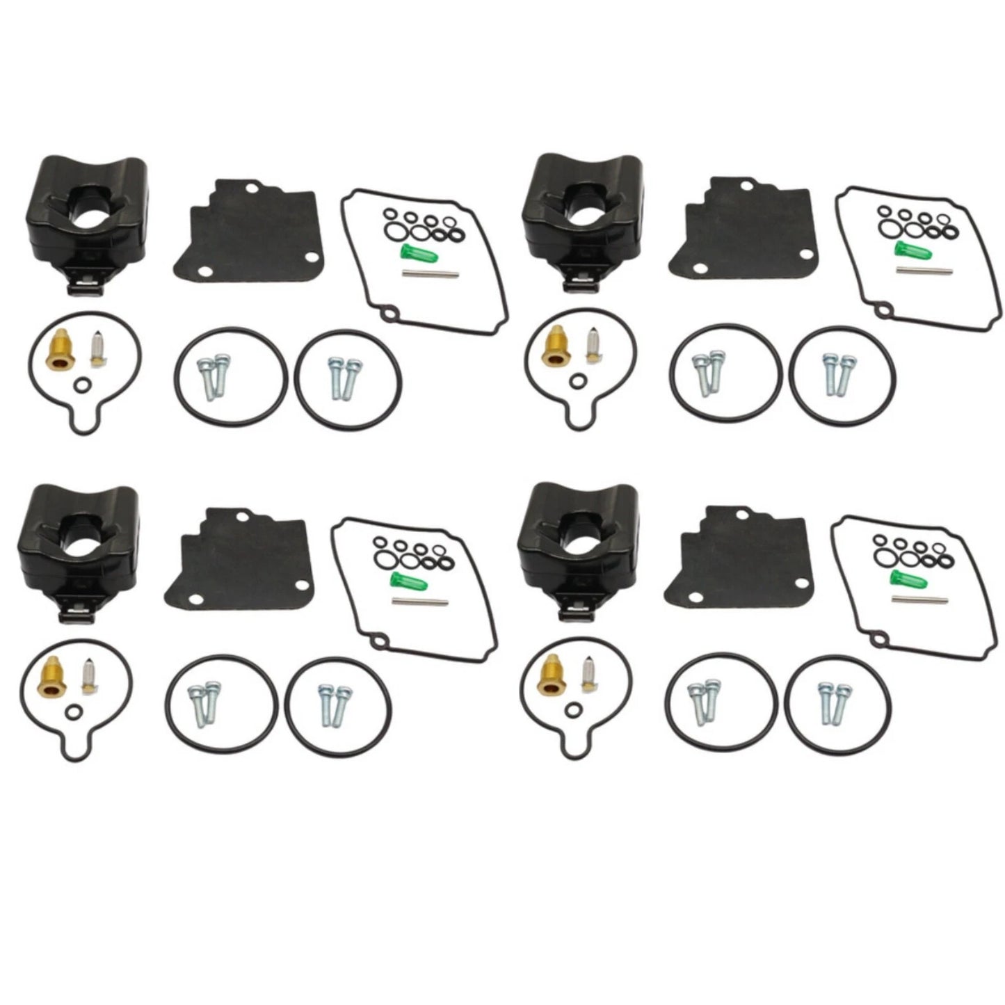 4Pcs Carburetor Rebuild Kit for Yamaha 75-100HP 4-Stroke (67F Series)