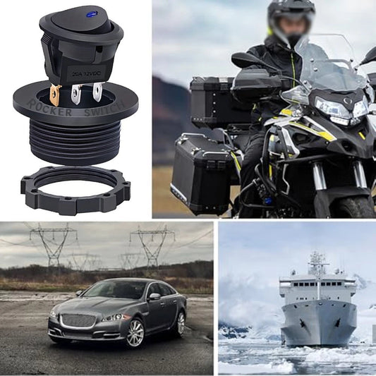 Toggle Switches 12V 20A with LED for Boat/Car Electrical Systems