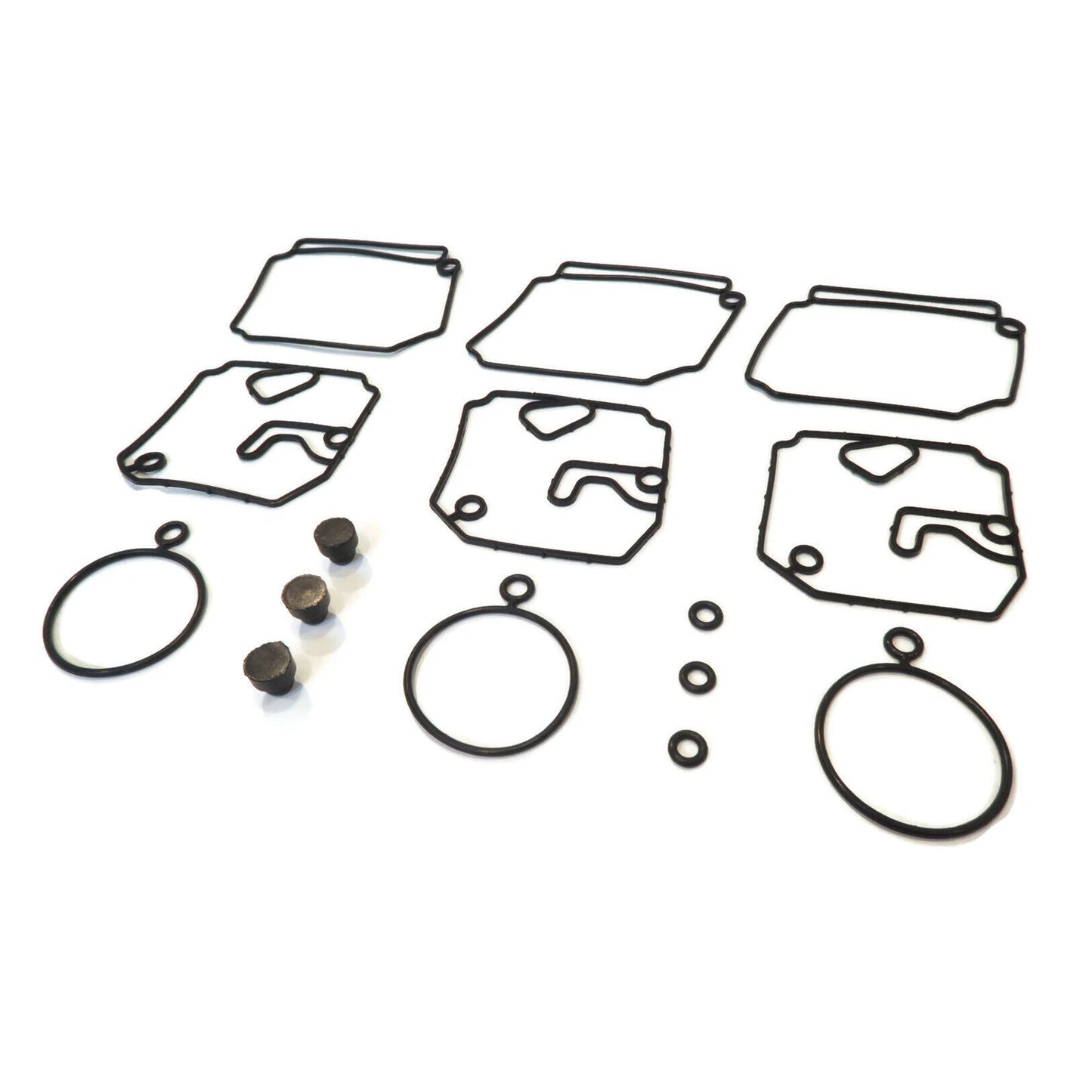 3-Pack Yamaha Outboard Carburetor Rebuild Kit 2-Stroke 1989-2009 40-50HP