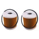 2Pc Fuel Filter Water Separator for Honda/Yamaha Outboards (2000-2023)