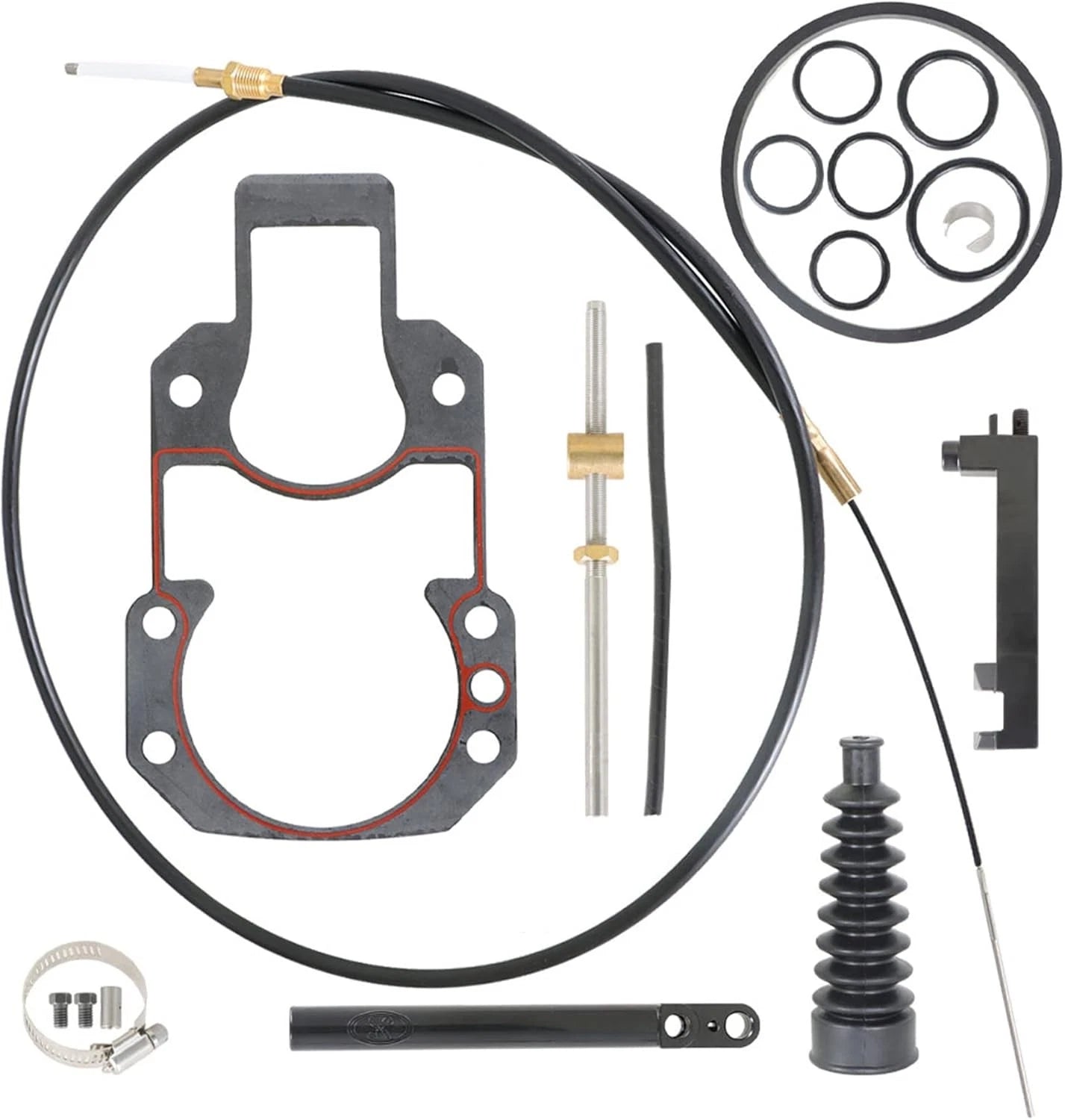 Shift Cable Kit for Mercruiser Alpha One Gen I/II, 18-2190, with Gasket