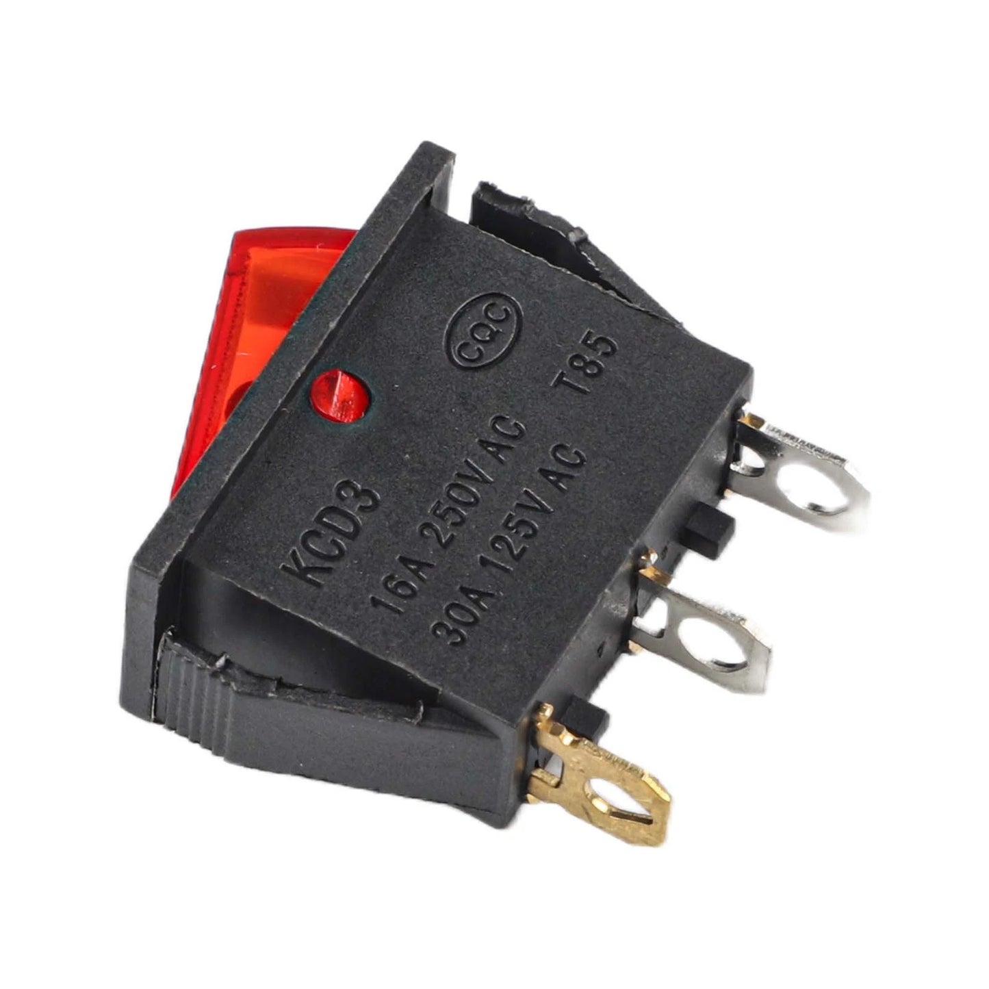 Power Switch Rocker Switch 3 Pins AC 125V 20A for Boat/Cart