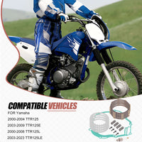 Clutch Friction Steel Plates Kit w/ Gasket Springs for Yamaha TTR125 (2000-2004)