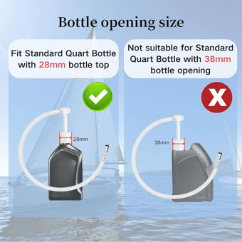 compare product Lower Unit Gear Oil Pump for Standard Quart Bottles w/ 3/8