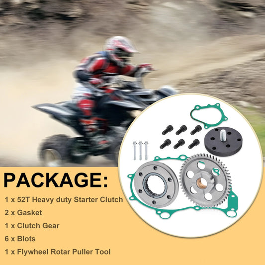 Starter Clutch & Gear Idler w/ Gaskets for Yamaha YFM660R Raptor 660R 2004-2005