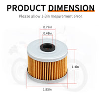 Oil Filter w/O-Ring for Honda 650 XR650L/XR650R 1993-2014