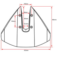 SE Sport 300 Turbo Hydro Foil for Outboard Motors, High Performance, Black