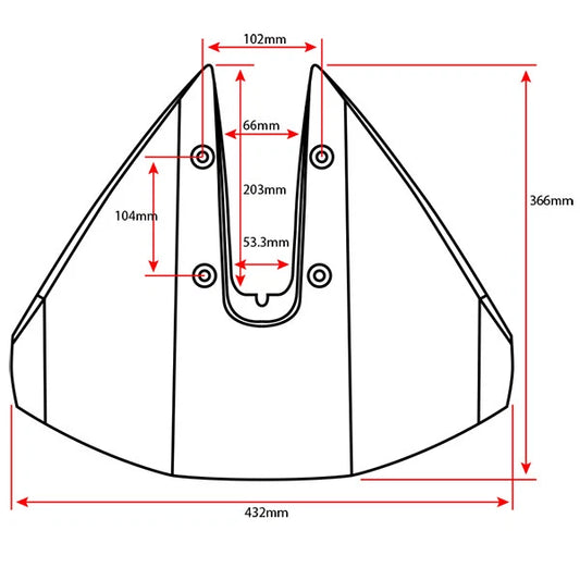 SE Sport 300 Turbo Hydro Foil for Outboard Motors, High Performance, Black