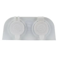 12/24V USB Charger Combo with Power Socket for Boat Caravan 4WD Surface Mount