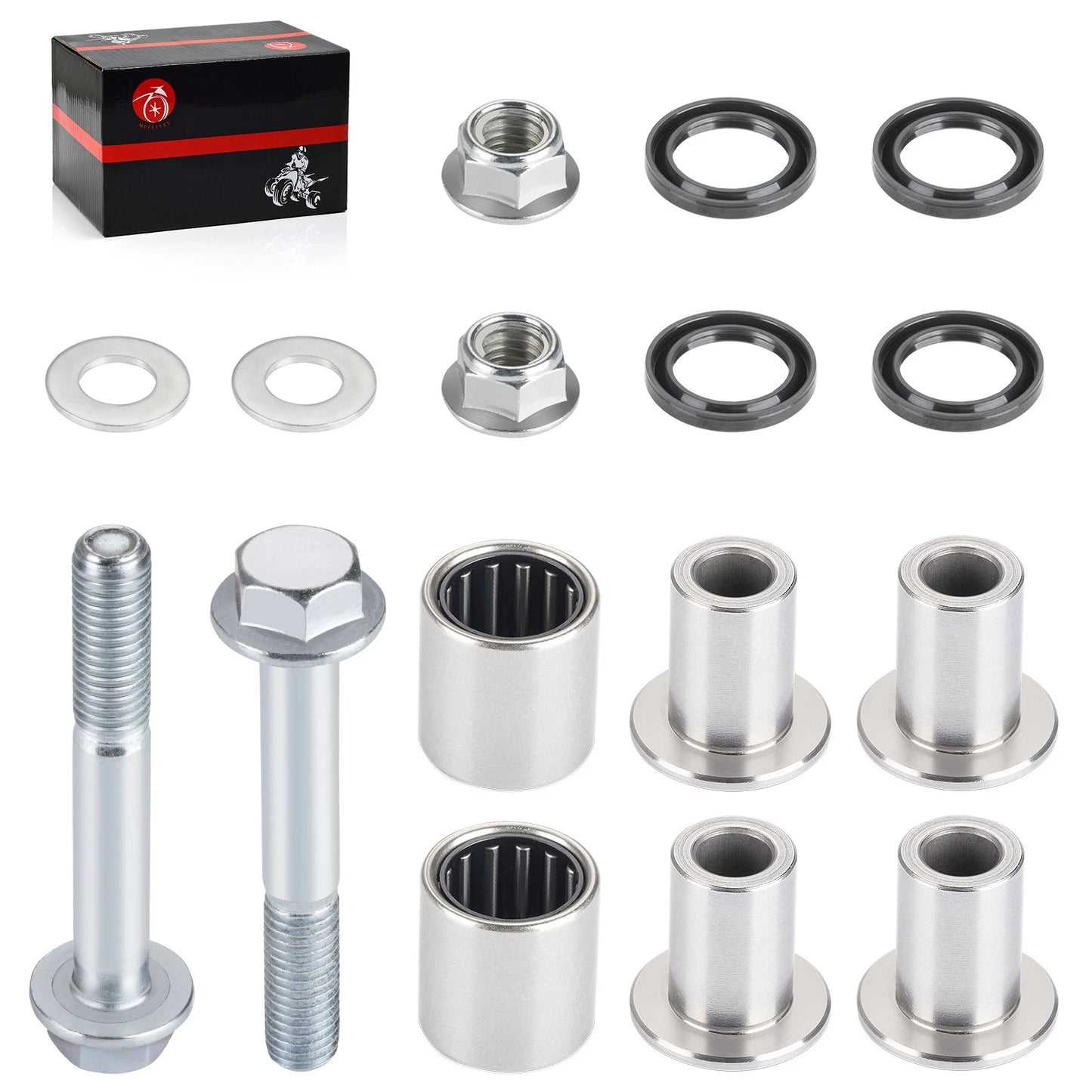 A Arm Bushings Bearing Seal Bolt Kit for Kawasaki KFX400 2003-2006