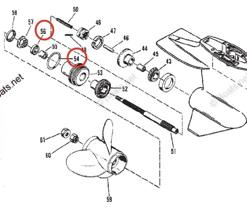 Lower Unit Oil Seal for Mercury 6/8/9.9/10/15HP (1990-2023)