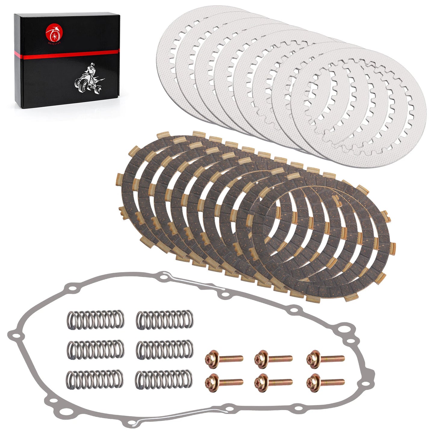 Clutch Friction Steel Plates Kit Gasket for Yamaha FZ09/FJ09 2014-2017