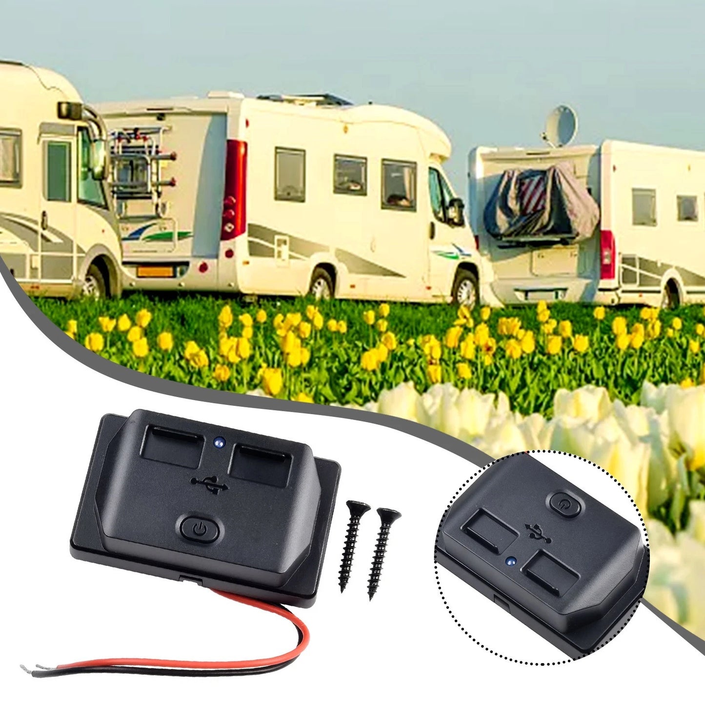 Efficient Double USB Quick Chargers for RVs/Boats