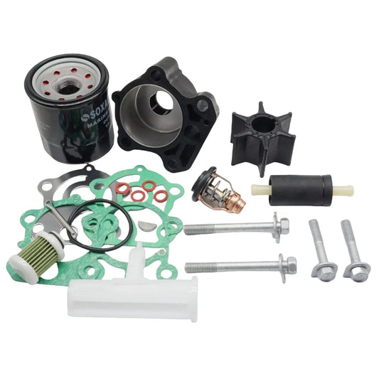Maintenance Kit for Yamaha 4-Stroke 100HP F100D Outboard w/Thermostat & Filter