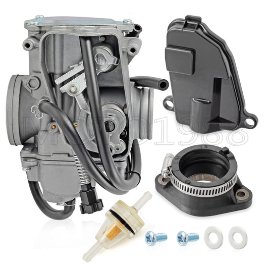 Carburetor Assembly w/ Intake Boot for Honda FourTrax 350 TRX350 1986-1987
