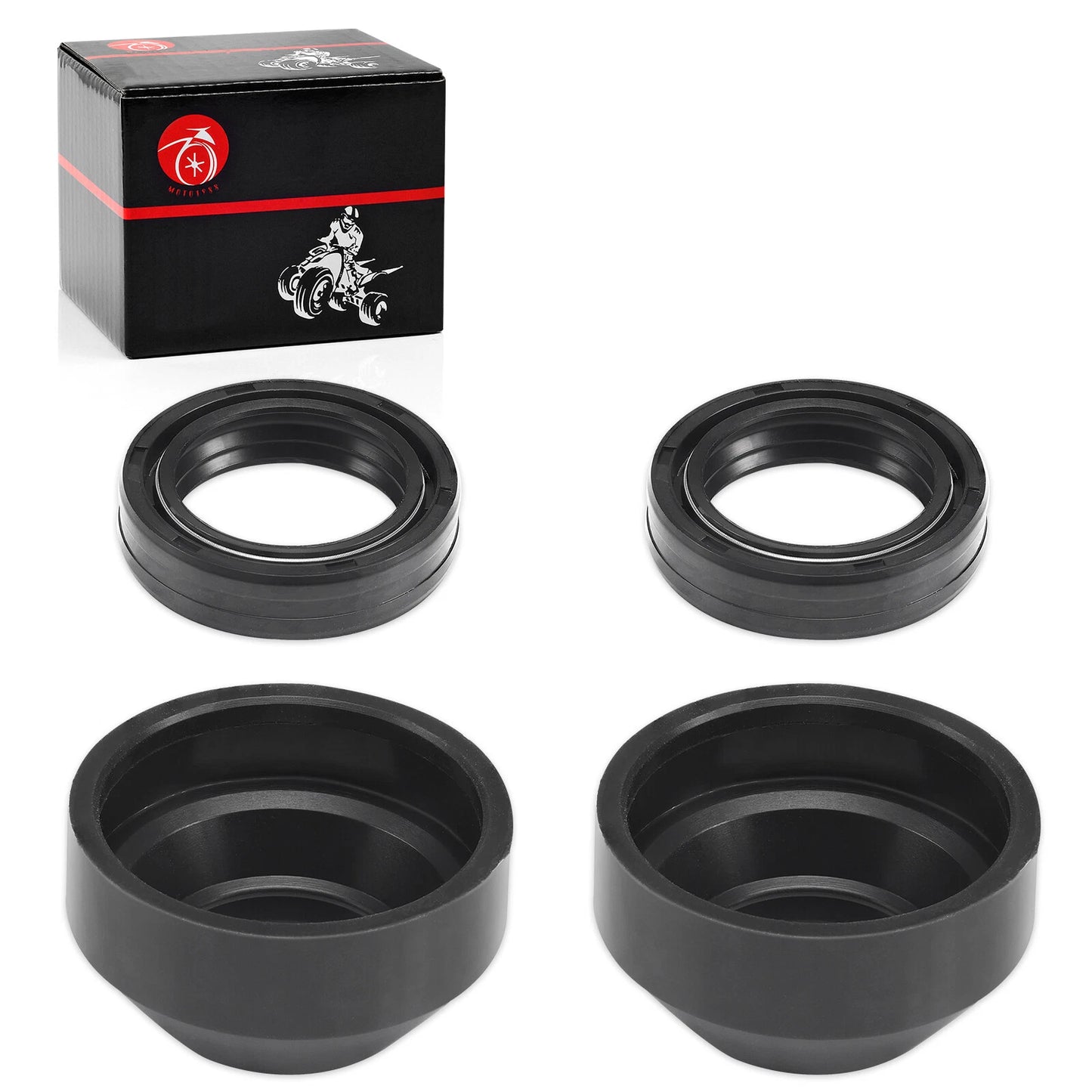 Fork Oil Seals + Dust Wiper Seals for Honda CJ360T 1976-1977 CM400A/T/E/C 79-81