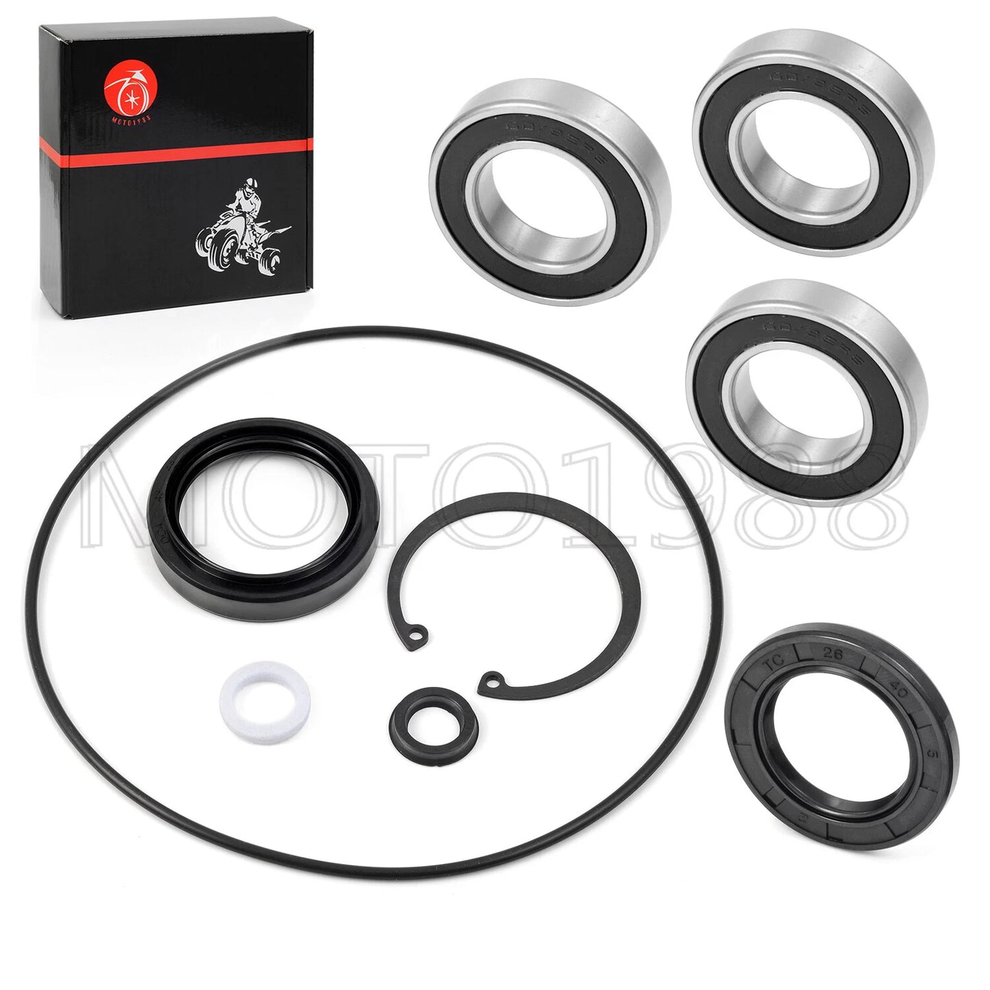 Rear Axle Brake Drum Bearing Seals Kit for Honda TRX250X/Sportrax 250