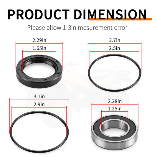 Rear Left Axle Wheel Bearing & Seal for Honda Foreman 450 TRX450FE/FM/ES/S 98-04