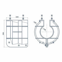 9" Propeller Safety Guard for Mercury/Yamaha/Johnson Outboards 9.9-20HP